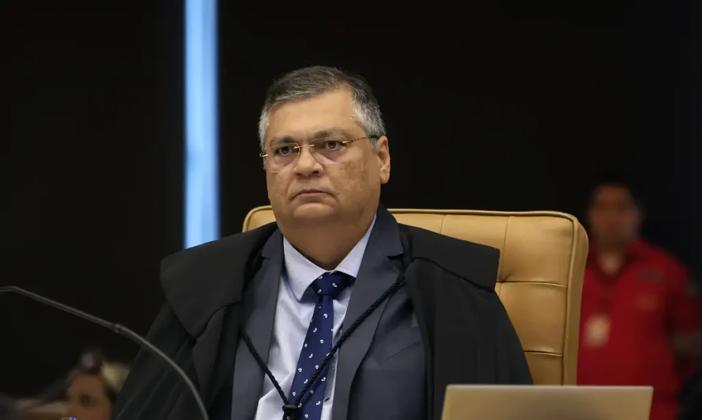 Ministro Flávio Dino, do Supremo Tribunal Federal, em sessão no plenário da Corte.