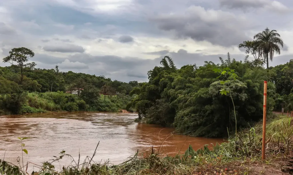 Área do derramamento da barragem de Brumadinho, em Minas Gerais
