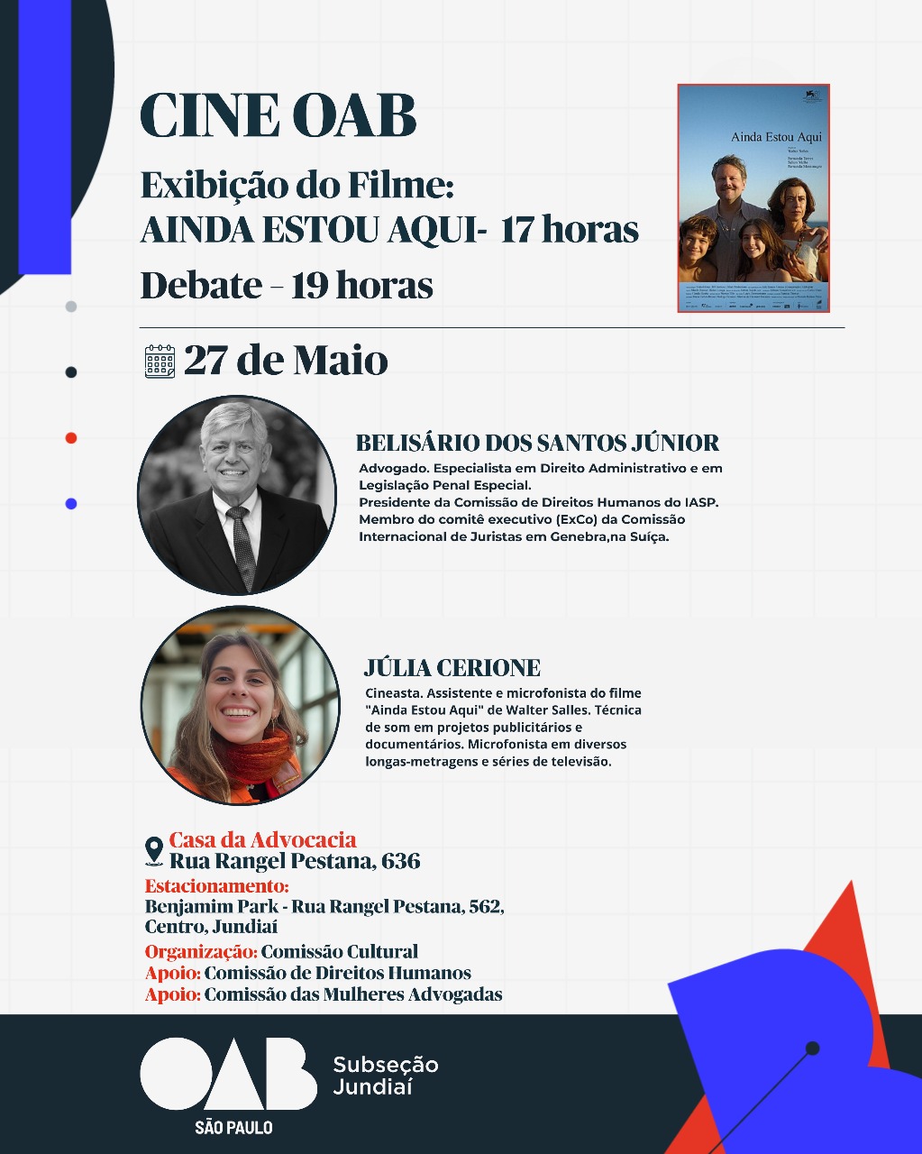 cartaz do evento da OAB de jundiaí