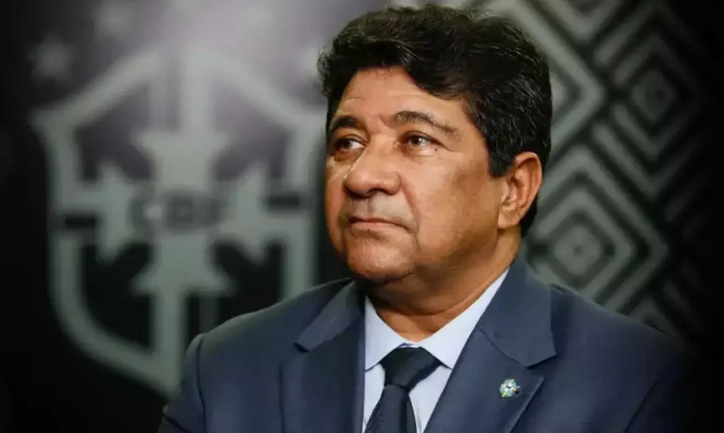 A foto mostra o presidente afastado da CBF, Ednaldo Rodrigues.