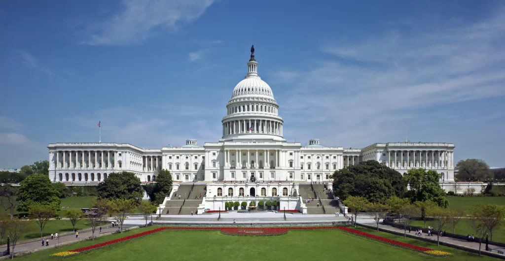 Capitólio, sede do Poder Legislativo (Congresso) dos eUA