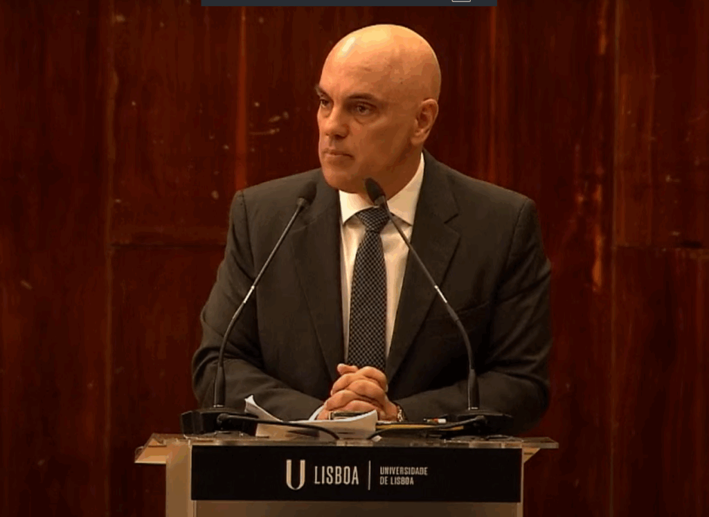 O Ministro Alexandre de Moraes discursa no XIII Fórum de Lisboa