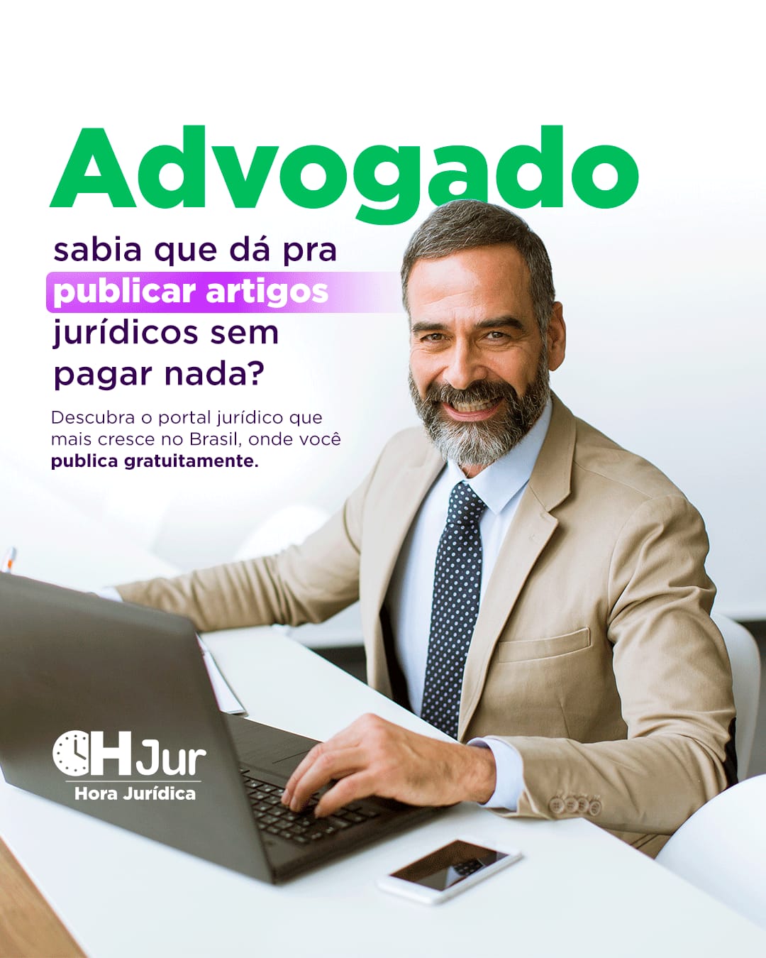 Banner quadrado campanha Publique Grátis