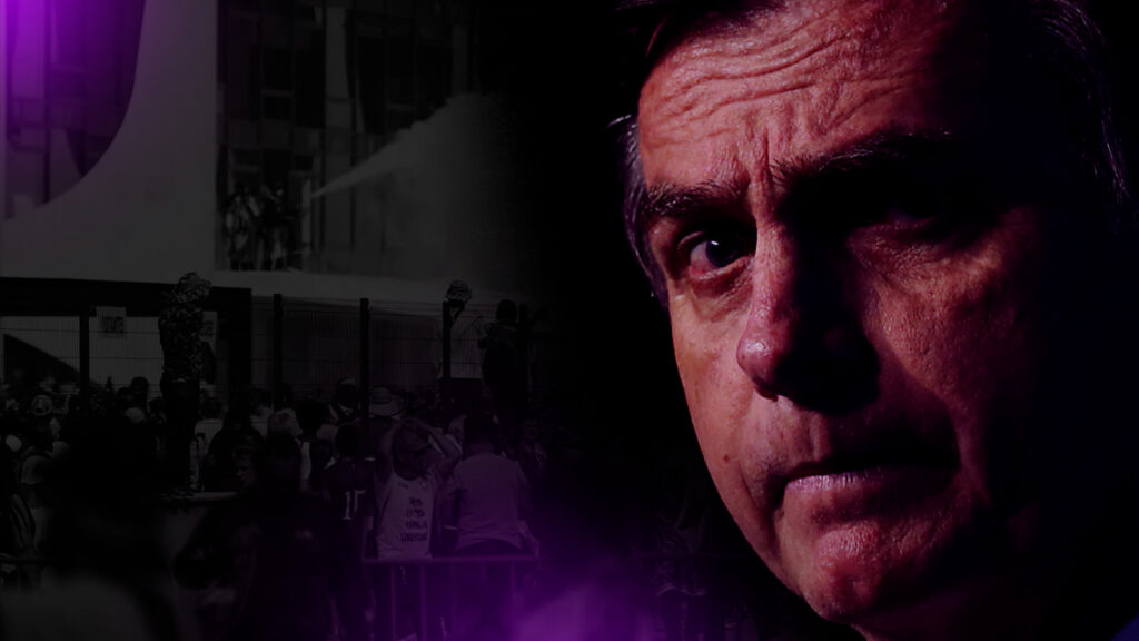 A foto mostra o ex-presidente Jair Bolsonaro.