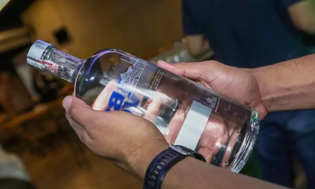 bebida contaminada por metanol