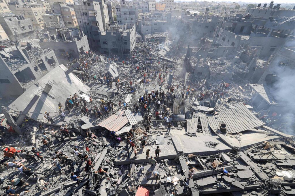 Destruição promovida por Israel na Faixa de Gaza
