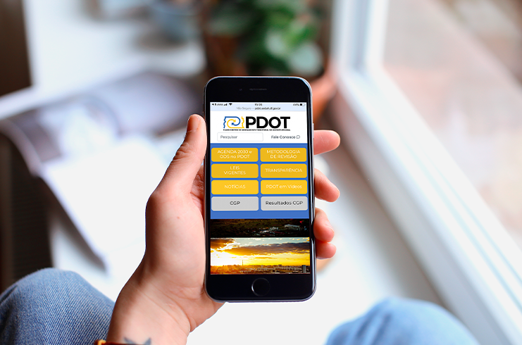 Cadastramento para participar da revisão do Plano Diretor de Ordenamento Territorial (PDOT).