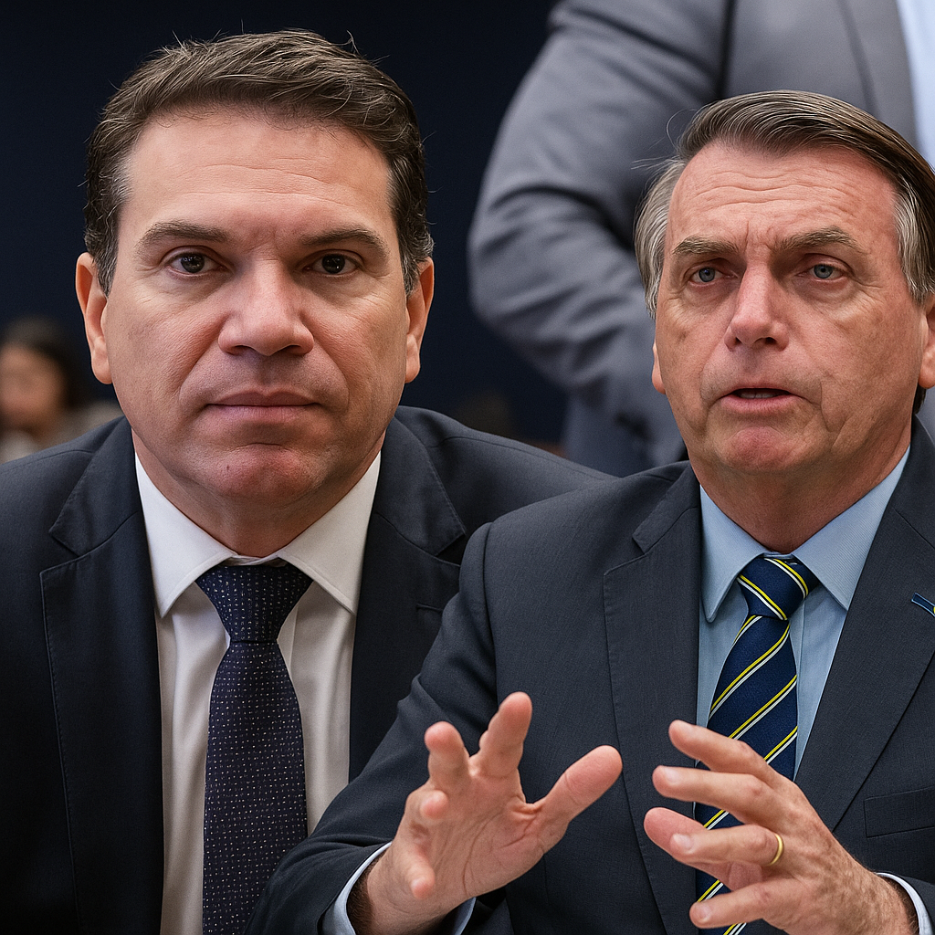 FOTOMONTAGEM PRODUZIDA POR ia COM RAMAGEM E BOLSONARO
