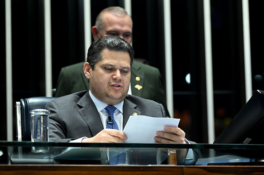 Davi Alcolumbre, presidente do Congresso