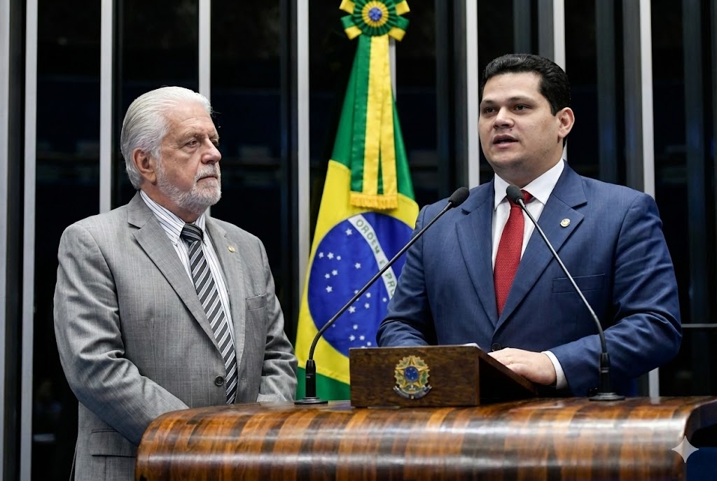 Jaques Wagner e Davi Alcolumbre