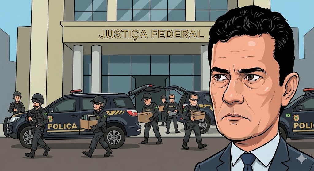 Sérgio Moro, a Polícia Federal e o prédio da décima terceira Vara Federal de Curitiba