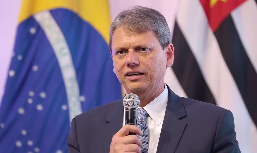 O governador de São Paulo, Tarcísio de Freitas