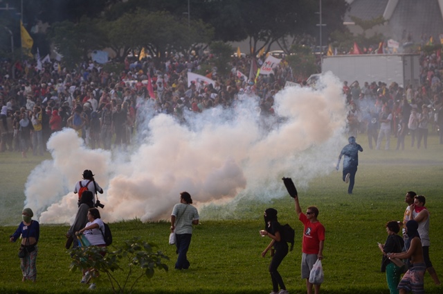 Conflitos observados em manifestações