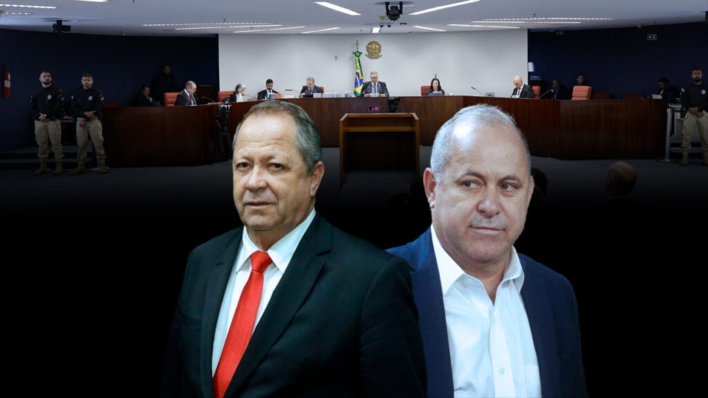 Irmãos Brazão em frente ao plenário da 1ª turma do STF que os condenou a mais de 76 anos
