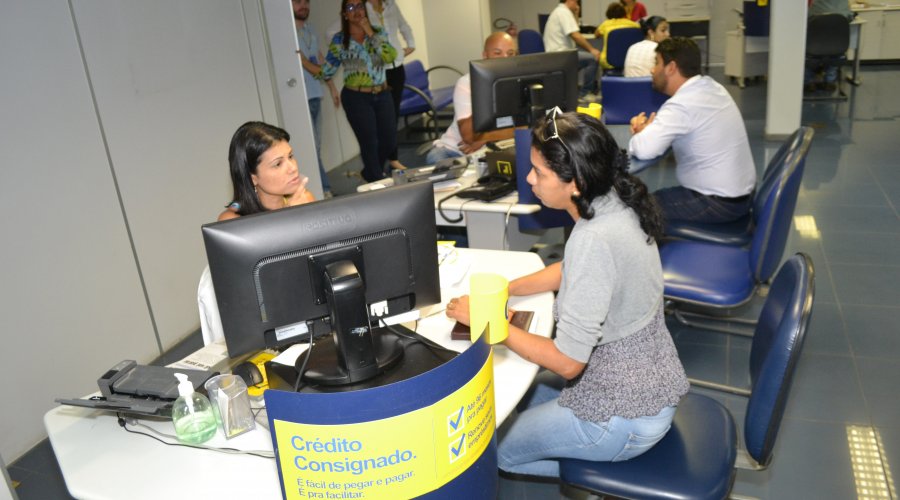 agência bancária em horário de atendimento