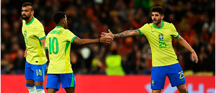 Jogadores da seleção brasileira