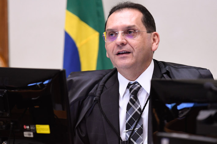 Ministro Reynaldo Soares da Fonseca, do STJ, durante sessão