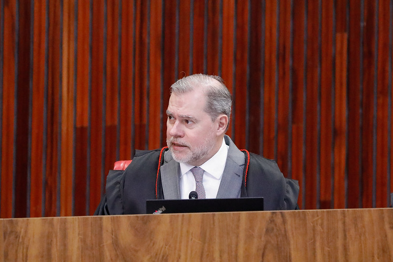 Ministro Dias Toffoli, durante sessão do TSE