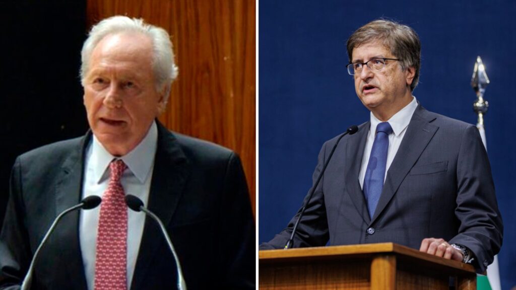 Ex-ministro da Justiça e ministro aposentado do STF Ricardo Lewandowski e atual PGR, Paulo Gonet