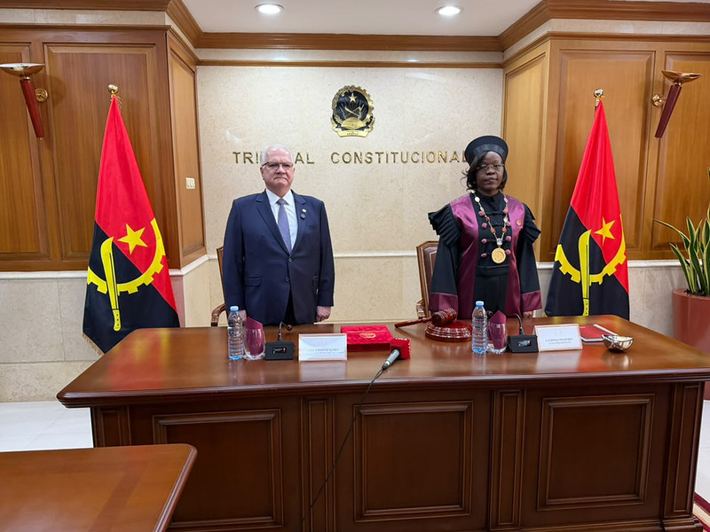 Presidente do STF participa de reunião de trabalho no Tribunal Constitucional de Angola