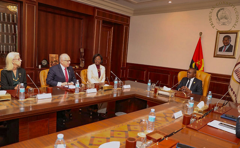 Presidente do STF em audiência com o Presidente da Assembleia Nacional de Angola, Adão de Almeida