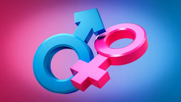 desenho com o símbolo dos sexos masculino e feminino