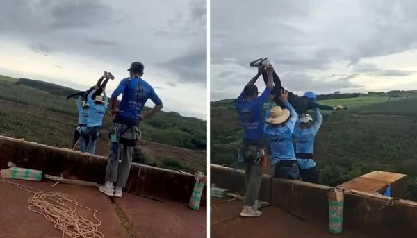 Prática de rope jump