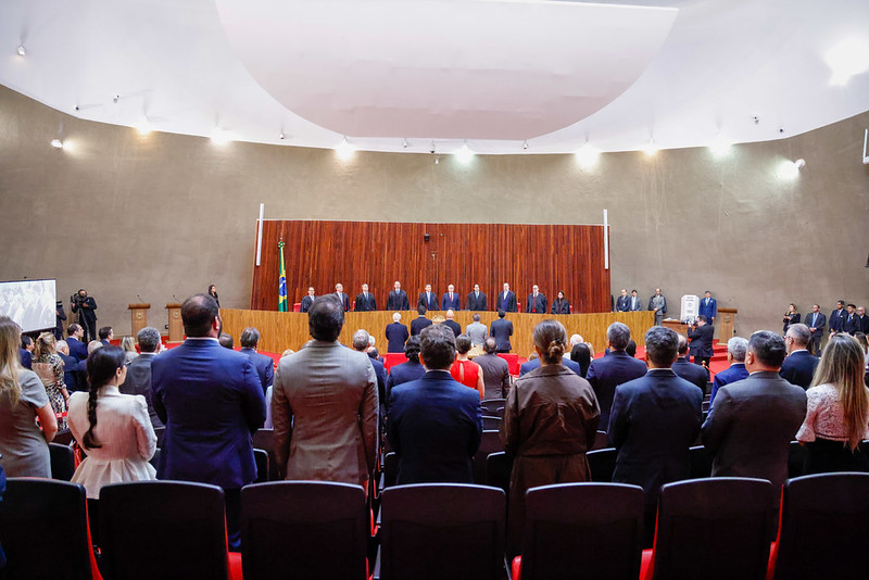 Sessão do TSE de posse de novo ministro