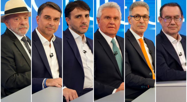 imagem dos 6candidatos à presidência da República