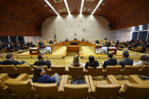 Plenário do STF em dia de sessão