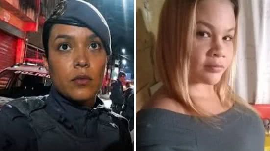 soldado Yasmin em foto ao lado da vítima dela Thawanna