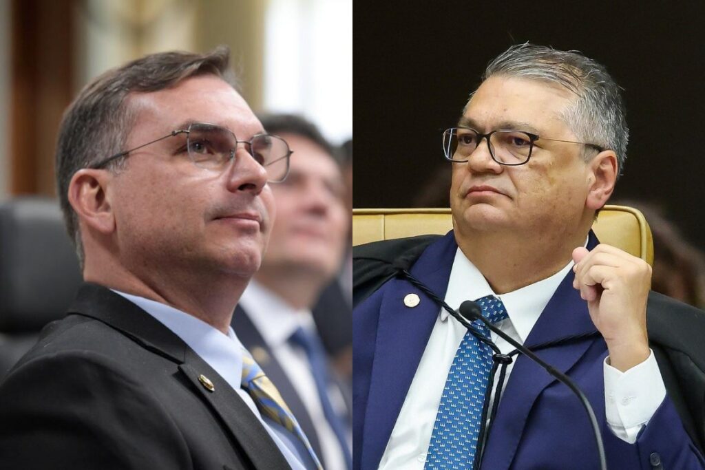 Flávio Bolsonaro e Flávio Dino