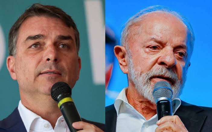 Senador Flávio Bolsonaro e Presidente Lula