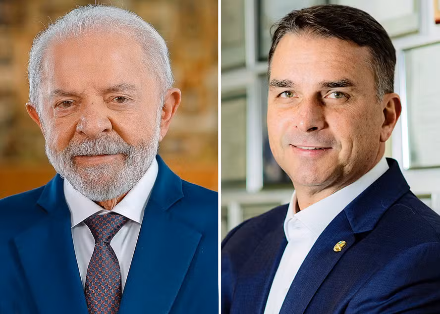 Presidente Lula e senador Flávio Bolsonaro, presidenciáveis que desputal o 2º turno das eleições